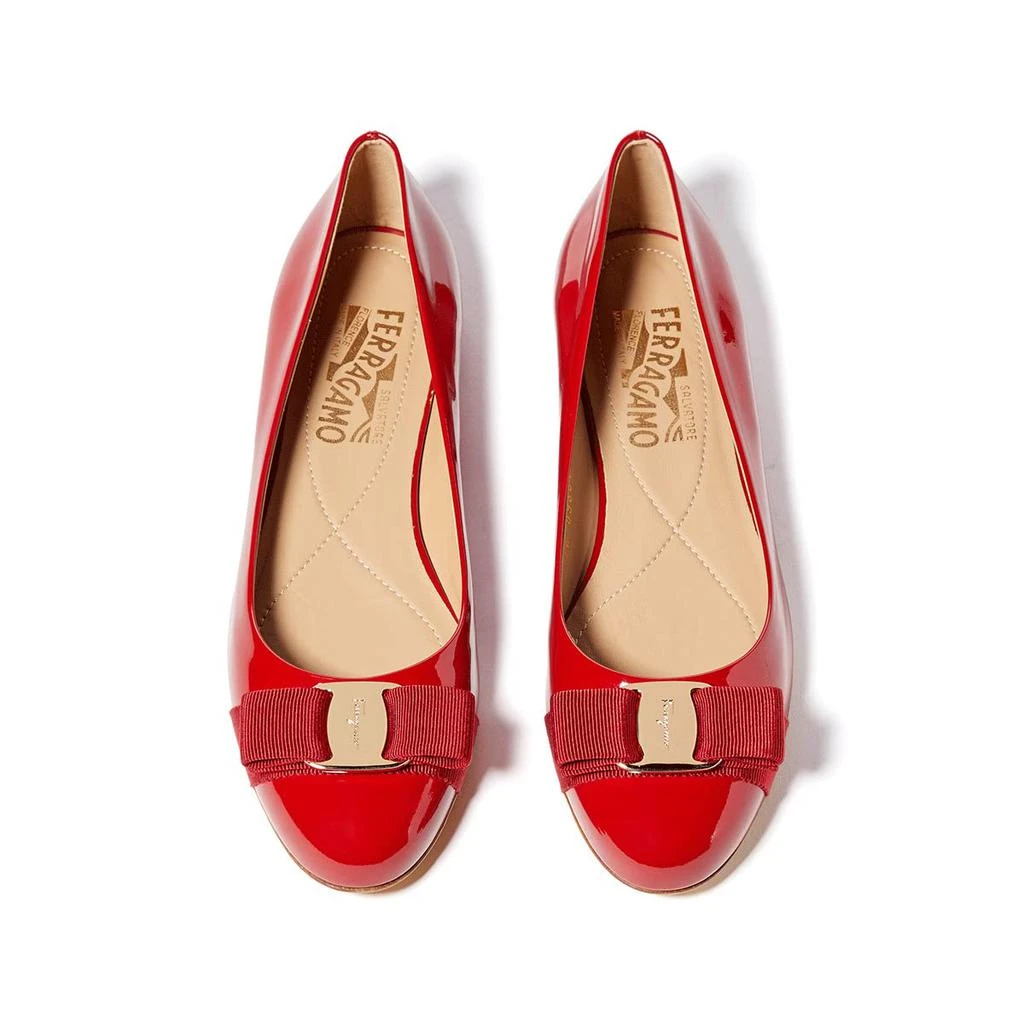 商品Salvatore Ferragamo|Varina Ballet Flat w/ Bow,价格¥1354,第3张图片详细描述