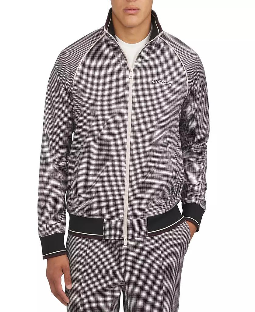 トップス Ben Sherman track jacket Ben Sherman Men's Houndstooth Track Jacket - Jackets