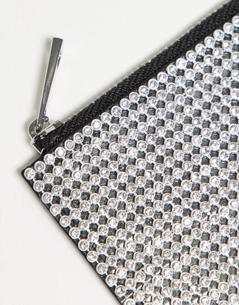 商品ASOS|ASOS DESIGN diamante purse in silver,价格¥114,第2张图片详细描述