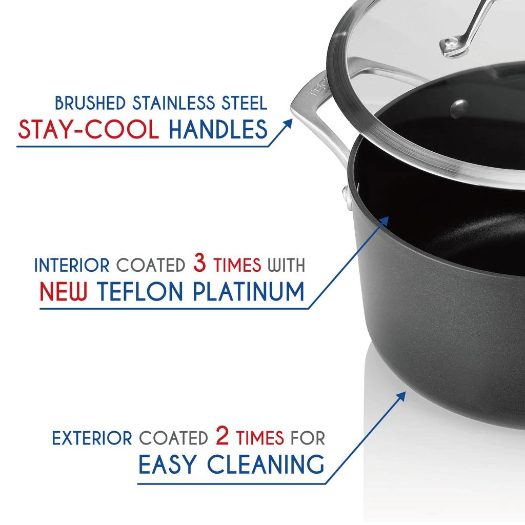 商品TECHEF|Onyx Collection - 5 Quart Soup Pot with Cover,价格¥395,第2张图片详细描述