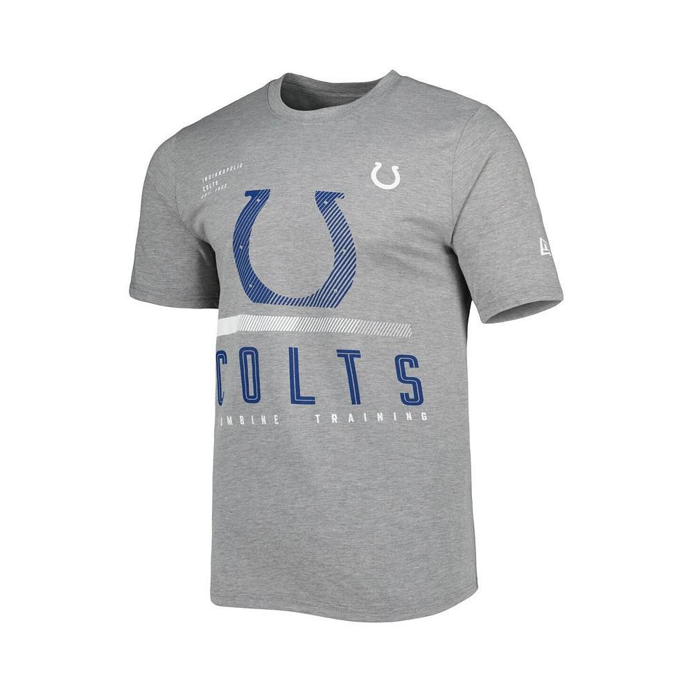 商品New Era|Men's Heathered Gray Indianapolis Colts Combine Authentic Red Zone T-shirt,价格¥210,第4张图片详细描述