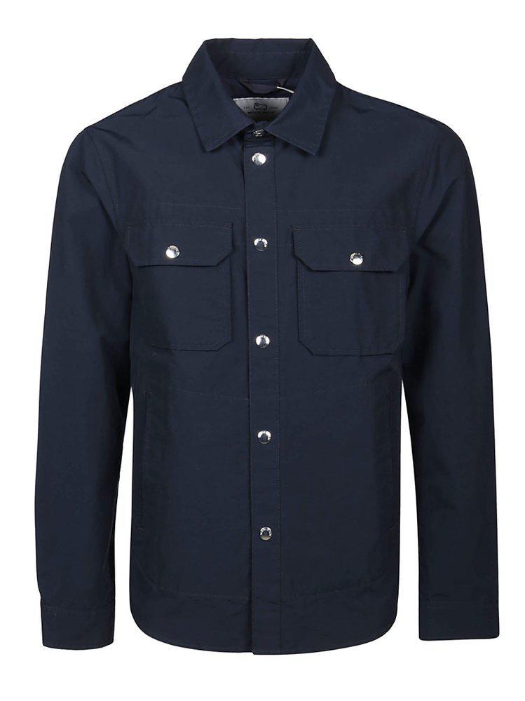 商品Woolrich|Woolrich Pocket-Detailed Long-Sleeved Shirt,价格¥1247-¥1351,第1张图片