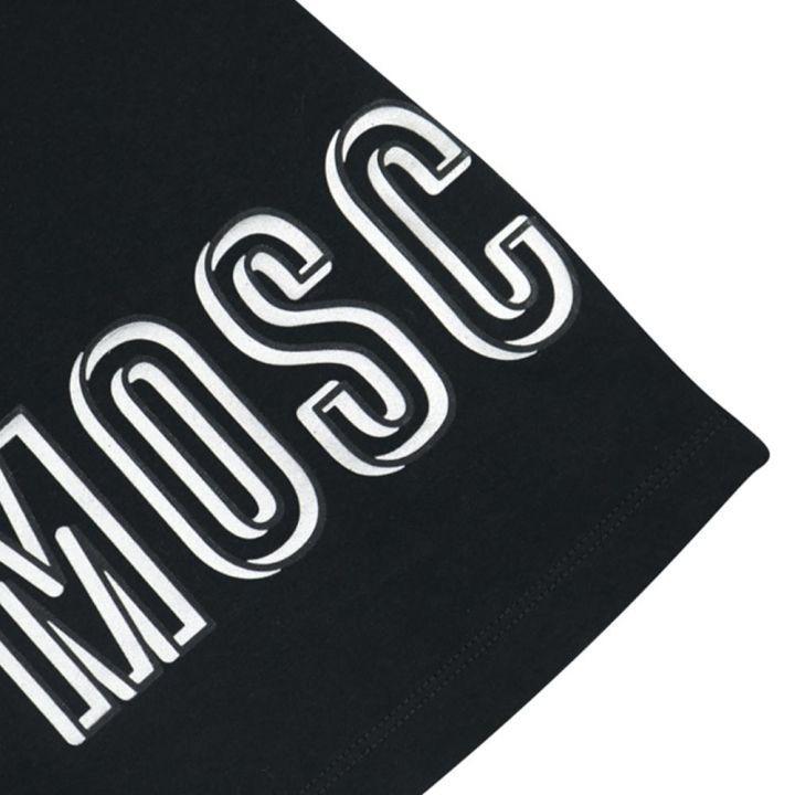 商品Moschino|Black Wrap Around Logo T Shirt,价格¥224,第4张图片详细描述