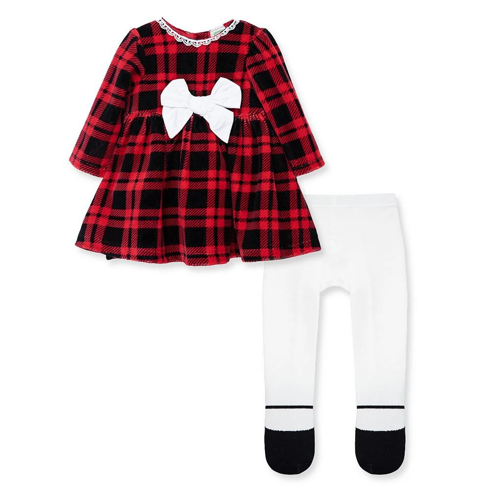 商品Little Me|Baby Girls Plaid Dress and Leggings Set,价格¥198,第2张图片详细描述