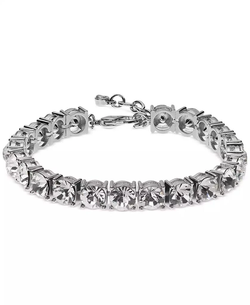 商品On 34th|Silver-Tone Crystal Tennis-Style Flex Bracelet, Created for Macy's,价格¥149,第1张图片