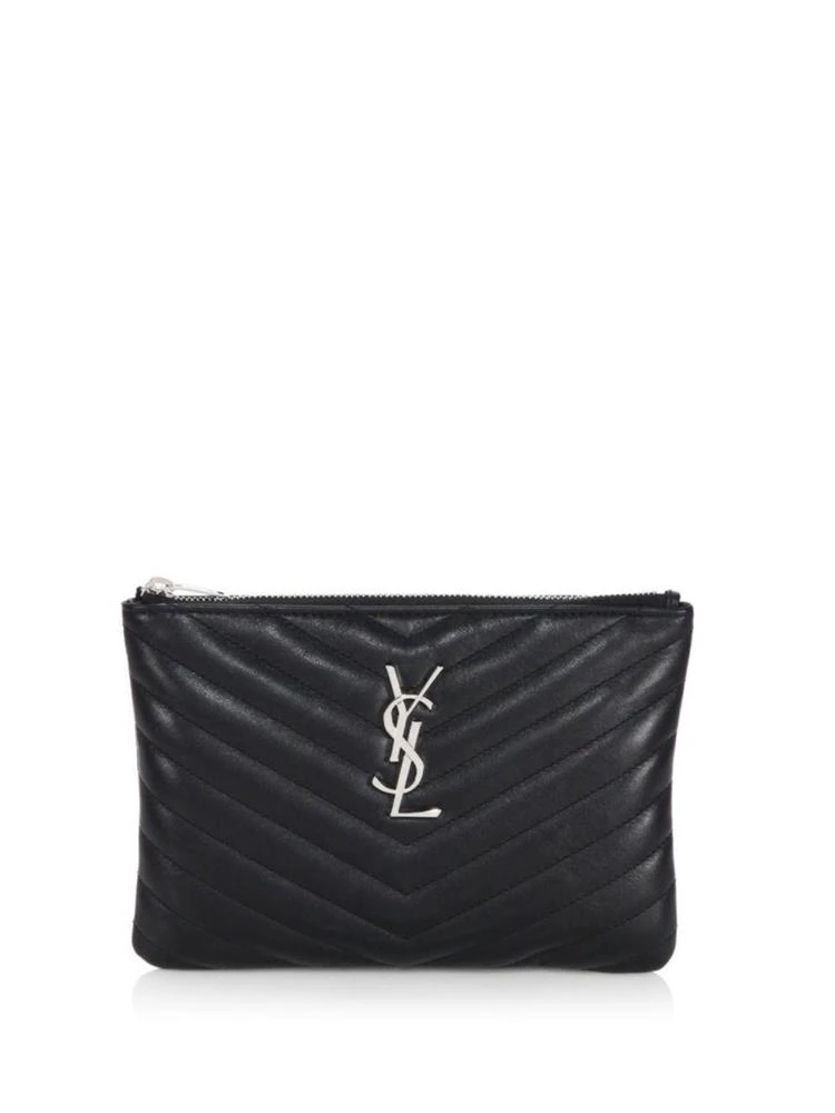 商品Yves Saint Laurent|Monogram Leather Pouch,价格¥3753,第1张图片