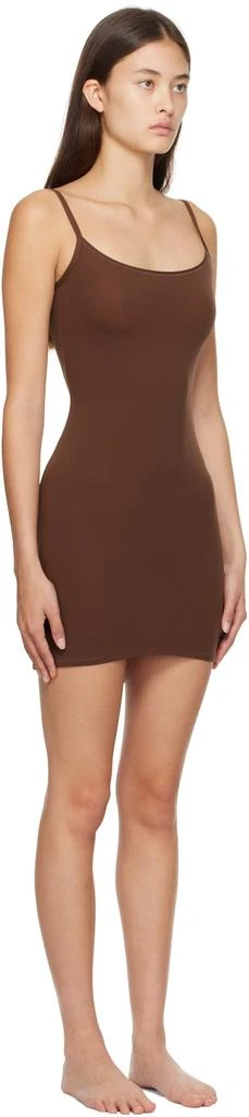 商品SKIMS|Brown Fits Everybody Slip Minidress,价格¥631,第2张图片详细描述