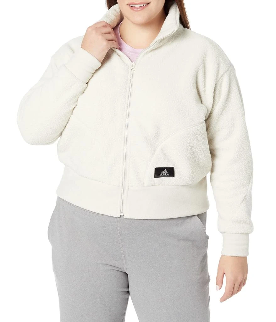 商品Adidas|Plus Size Holidayz Sherpa Jacket,价格¥282,第1张图片