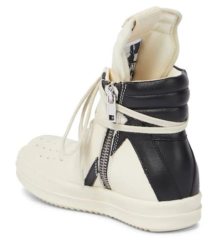 商品Rick Owens|Geobasket leather high-top sneakers,价格¥4517,第3张图片详细描述
