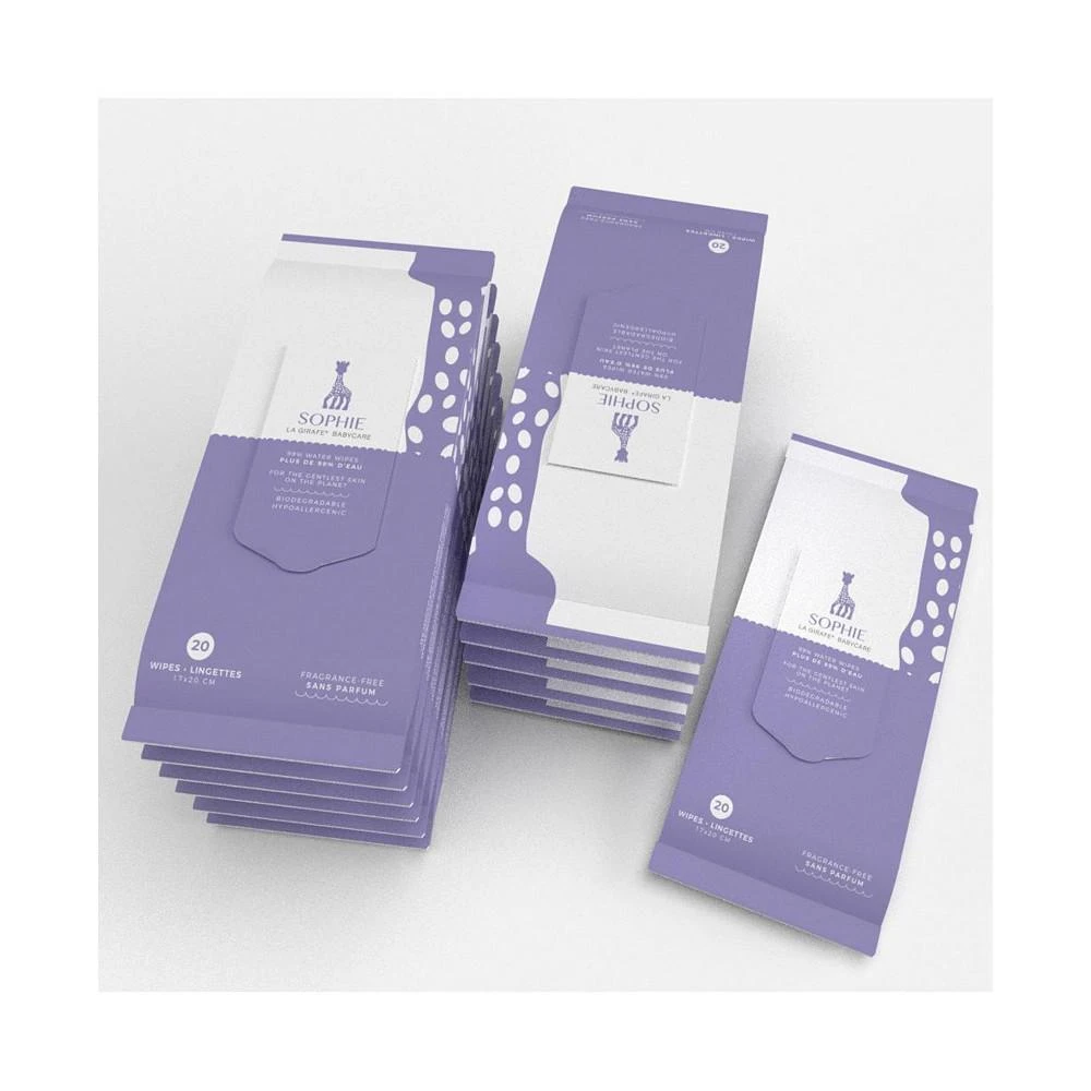 商品Sophie la Girafe Babycare|Water Wipes, 20 count-Case pack 12,价格¥261,第3张图片详细描述
