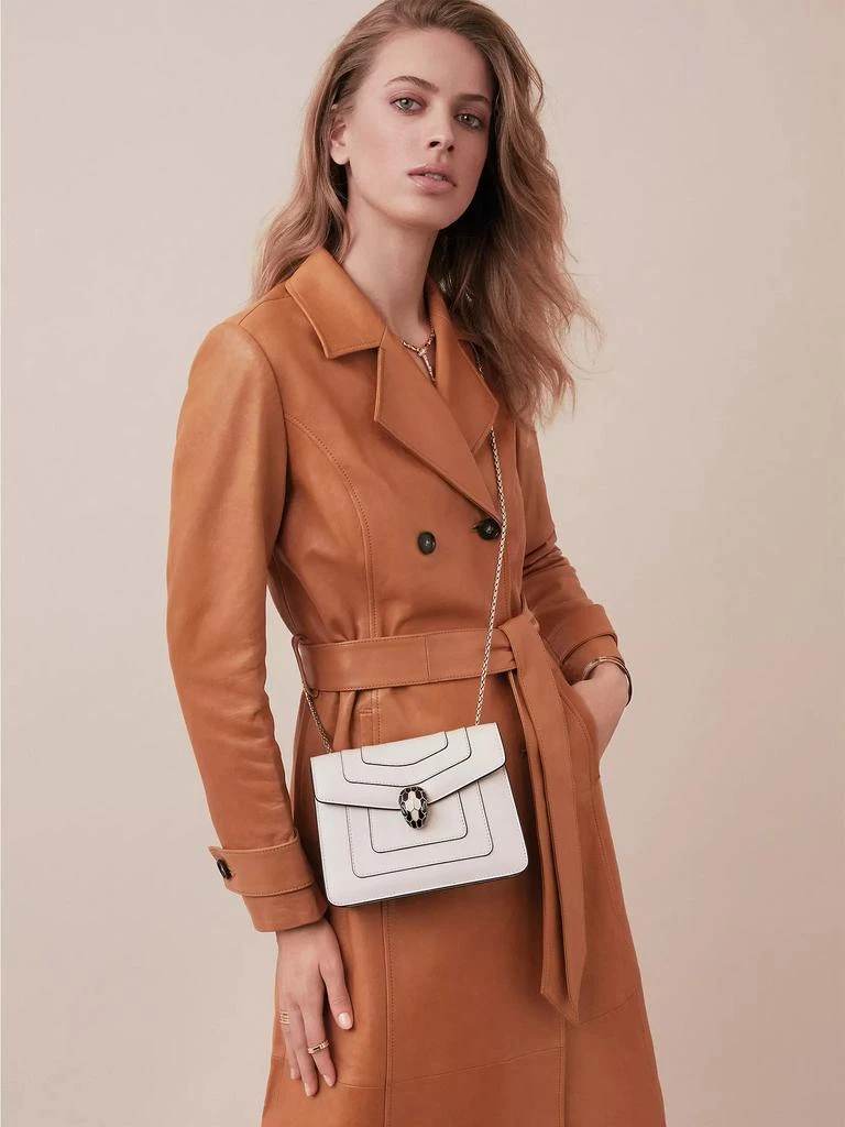 商品BVLGARI|Small Serpenti Leather Crossbody Bag,价格¥25281,第5张图片详细描述
