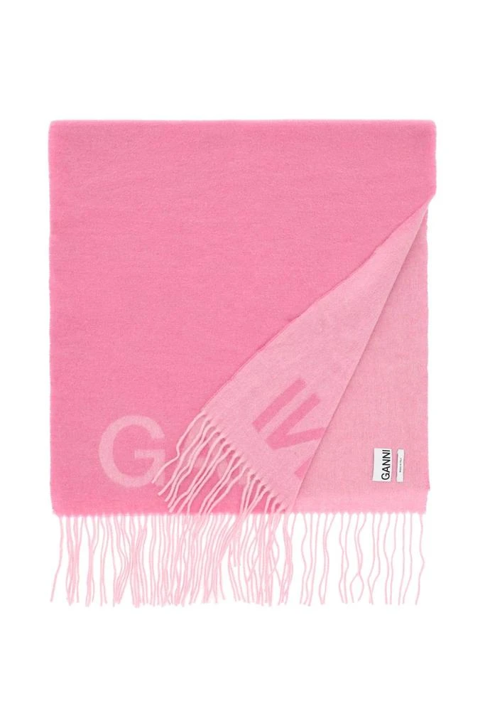 商品Ganni|Ganni Logo Scarf,价格¥575,第2张图片详细描述