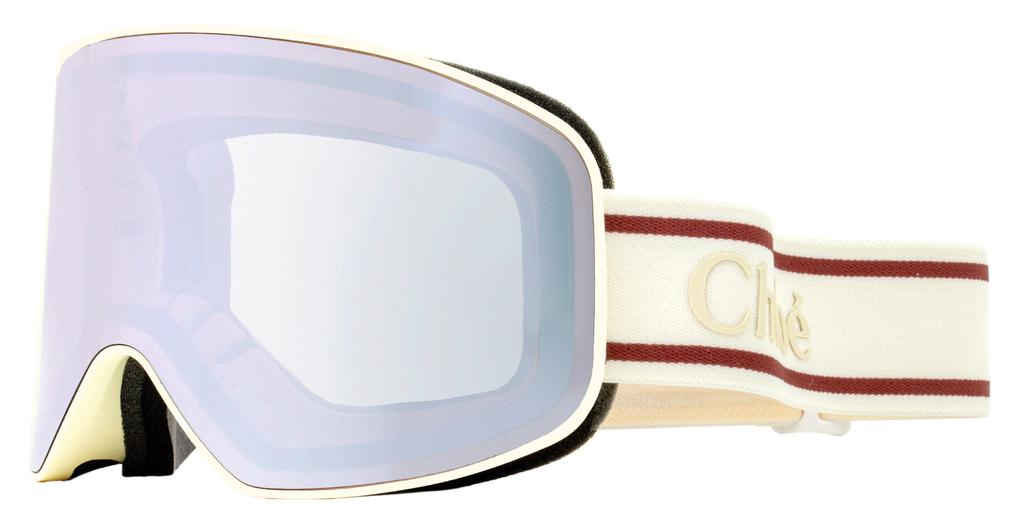 Chloe Women's Ski Mask Sunglasses CH0072S 001 Cream 99mm商品第1张图片规格展示