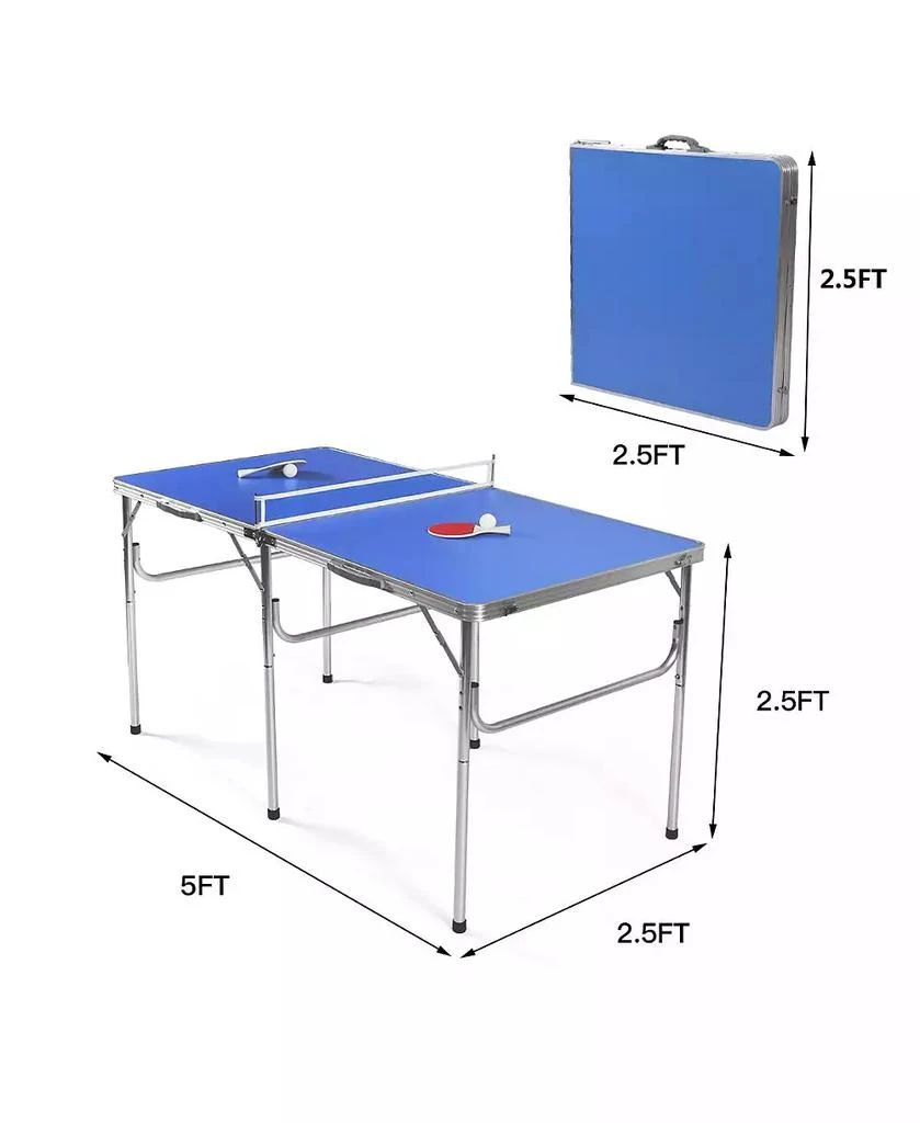 60'' Portable Table Tennis Ping Pong Folding Table 商品