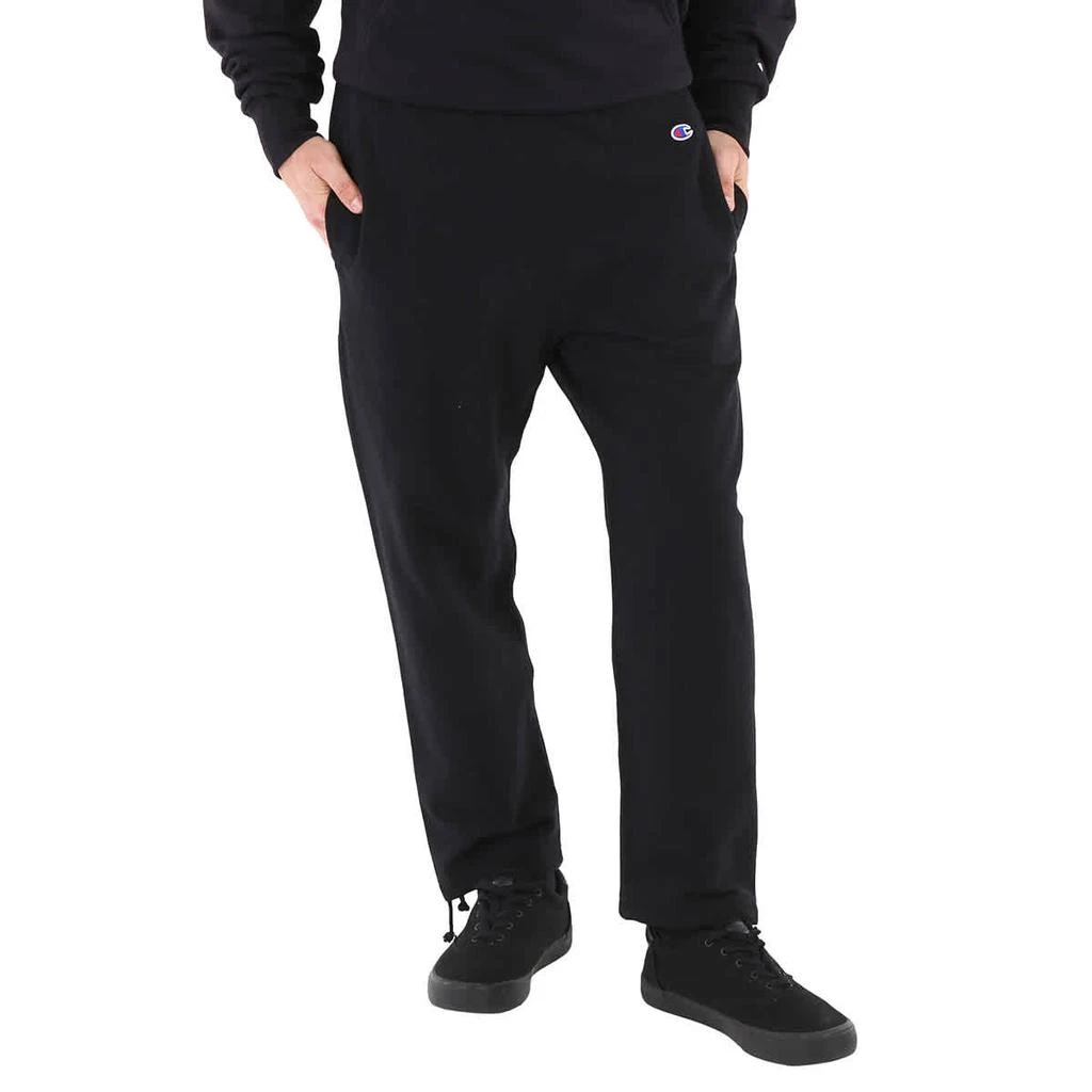 商品CHAMPION|Champion Black Cotton Logo Long Sweatpants, Size Medium,价格¥263,第1张图片