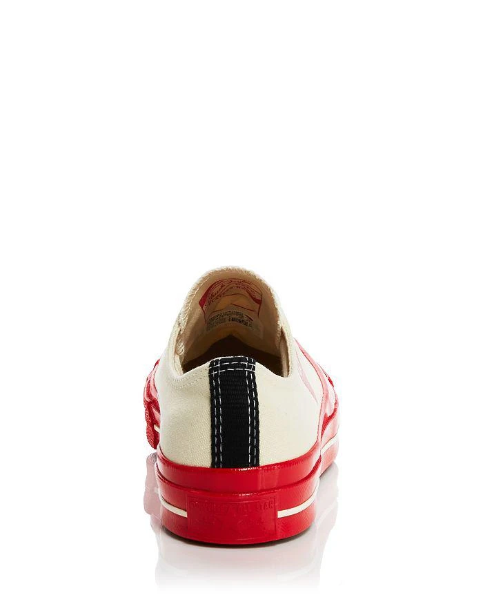 商品Comme des Garcons|x Converse Unisex Red Sole Low Top Sneakers,价格¥1130,第3张图片详细描述