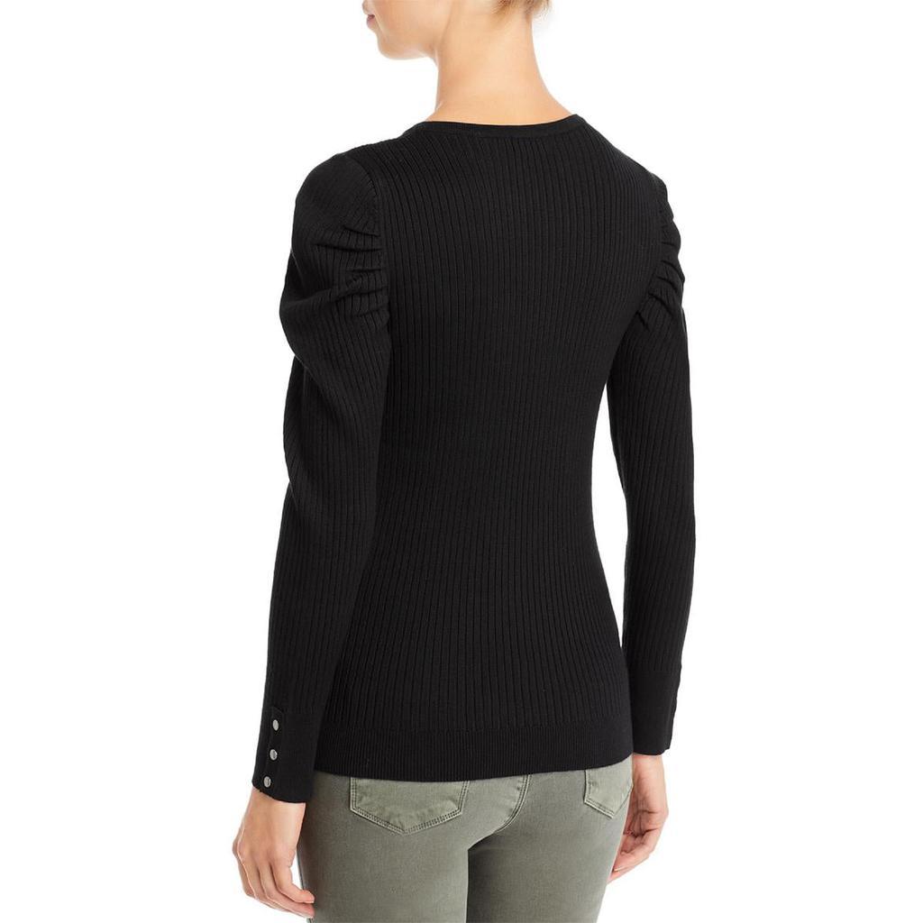商品Tahari|T Tahari Womens Ribbed Crewneck Pullover Sweater,价格¥209,第4张图片详细描述