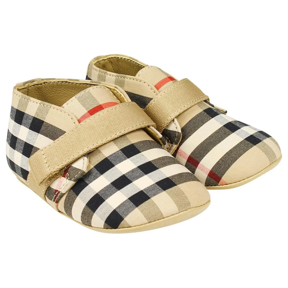 商品Burberry|Charlton Shoes Beige Check,价格¥1368,第2张图片详细描述