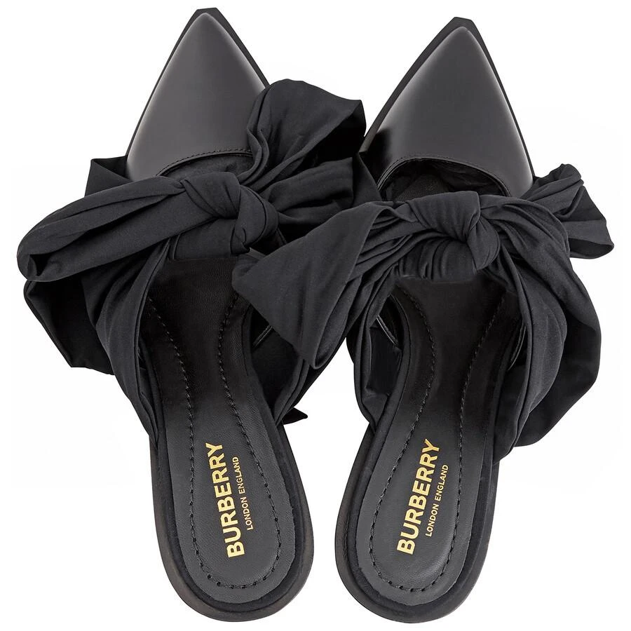 商品Burberry|Black Synthetic Tillington Ankle-wrap Mules,价格¥1464,第3张图片详细描述