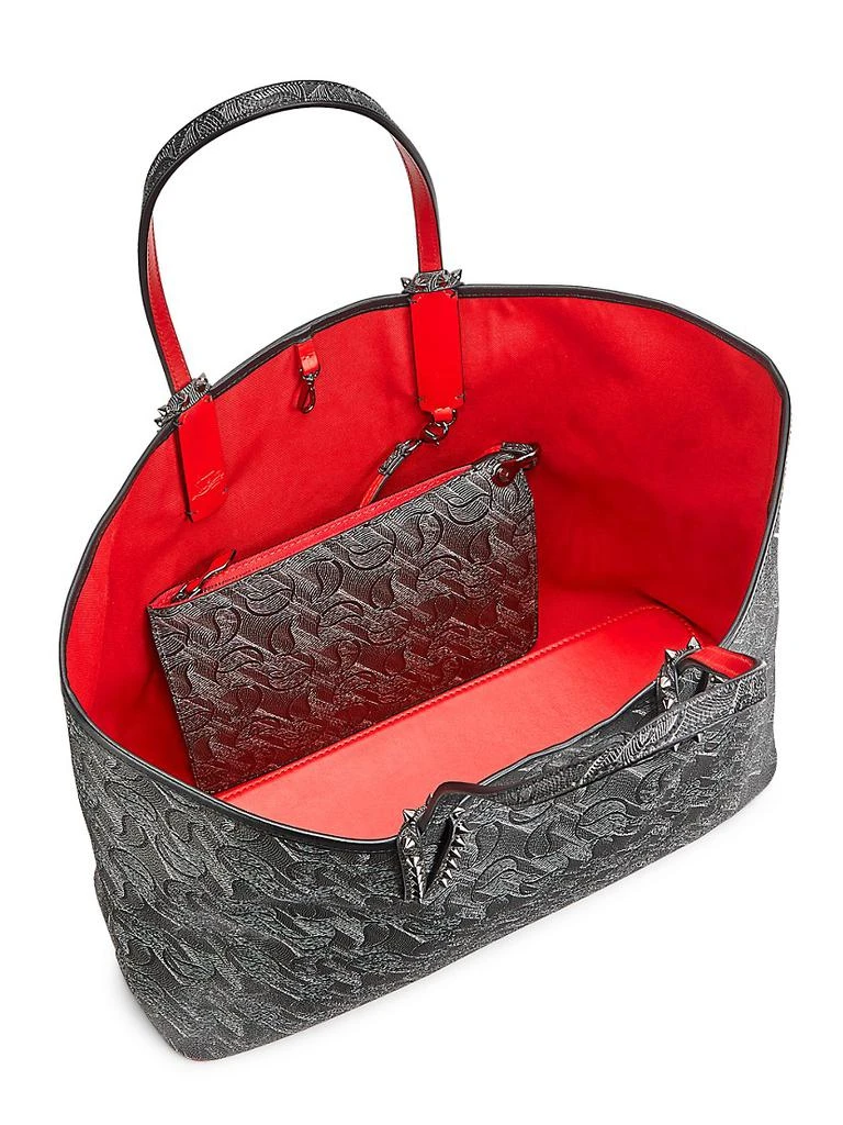 商品Christian Louboutin|Cabata Printed Leather Tote,价格¥12674,第4张图片详细描述