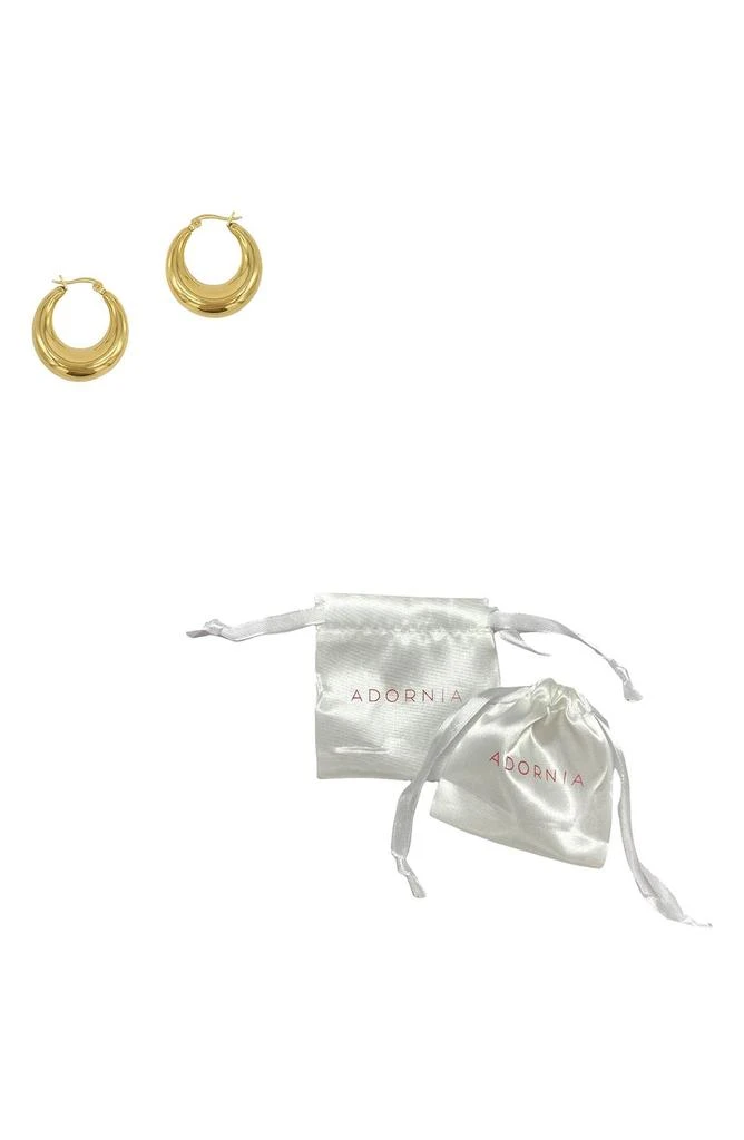 商品ADORNIA|Domed Hoop Earrings,价格¥152,第3张图片详细描述