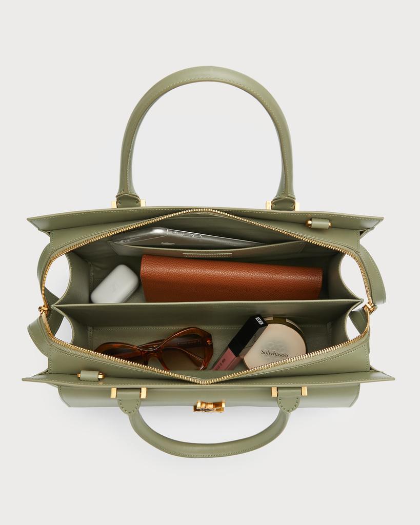 Uptown Medium Leather Top-Handle Bag商品第5张图片规格展示