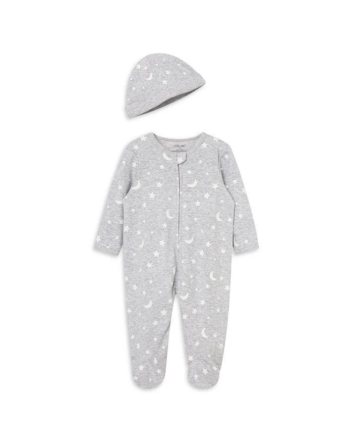 商品Little Me|Unisex Moon & Stars Footie & Hat Set - Baby,价格¥113,第1张图片
