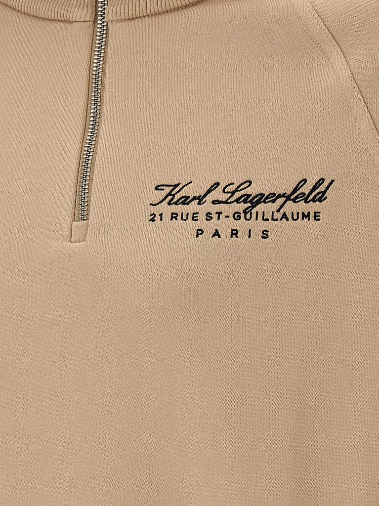 Karl Lagerfeld Hotel Karl Half-Zip Sweatshirt商品第4张图片规格展示