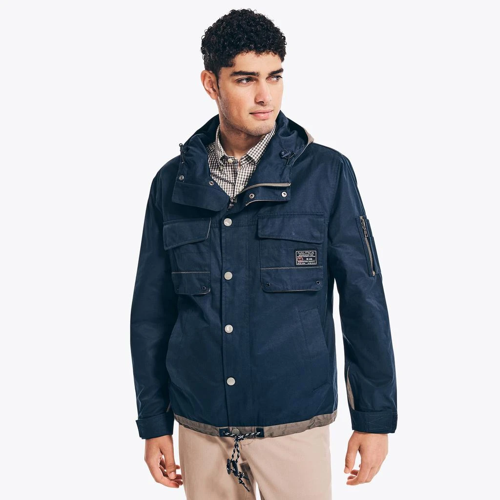 商品Nautica|Nautica Mens Utility Hooded Jacket,价格¥623,第1张图片