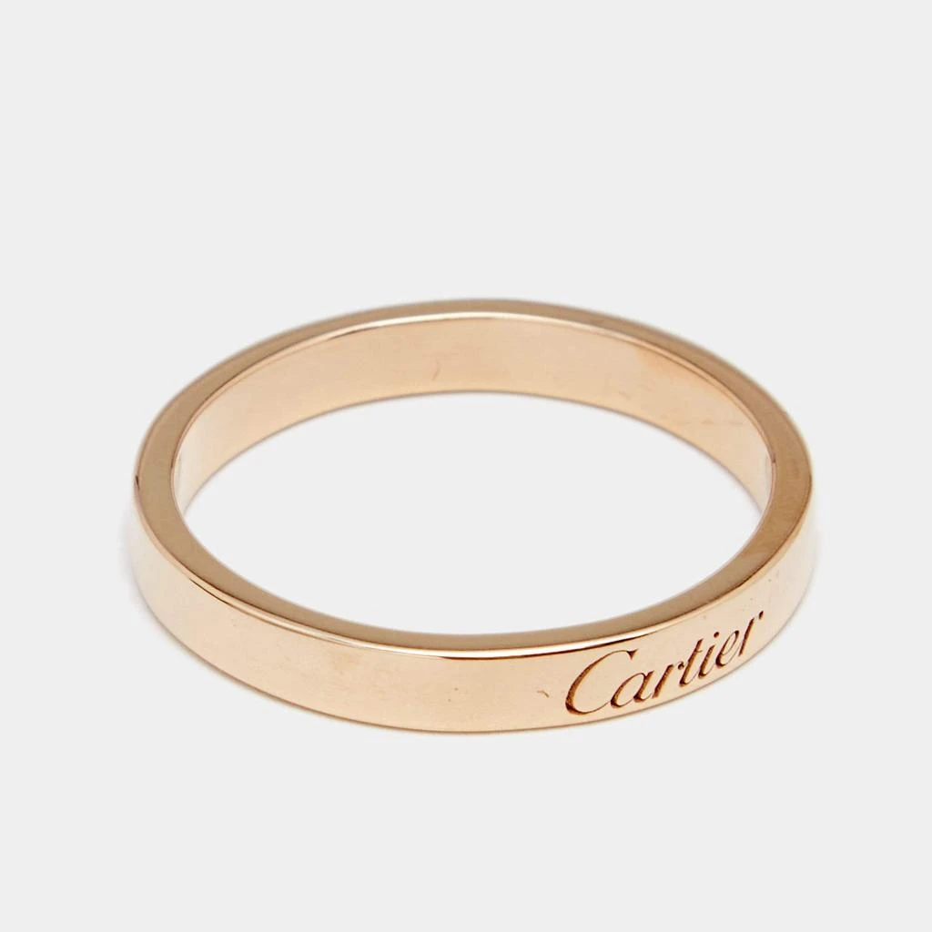 商品[二手商品] Cartier|Cartier C De Cartier 18K Rose Gold Wedding Band Ring 58,价格¥3901,第4张图片详细描述