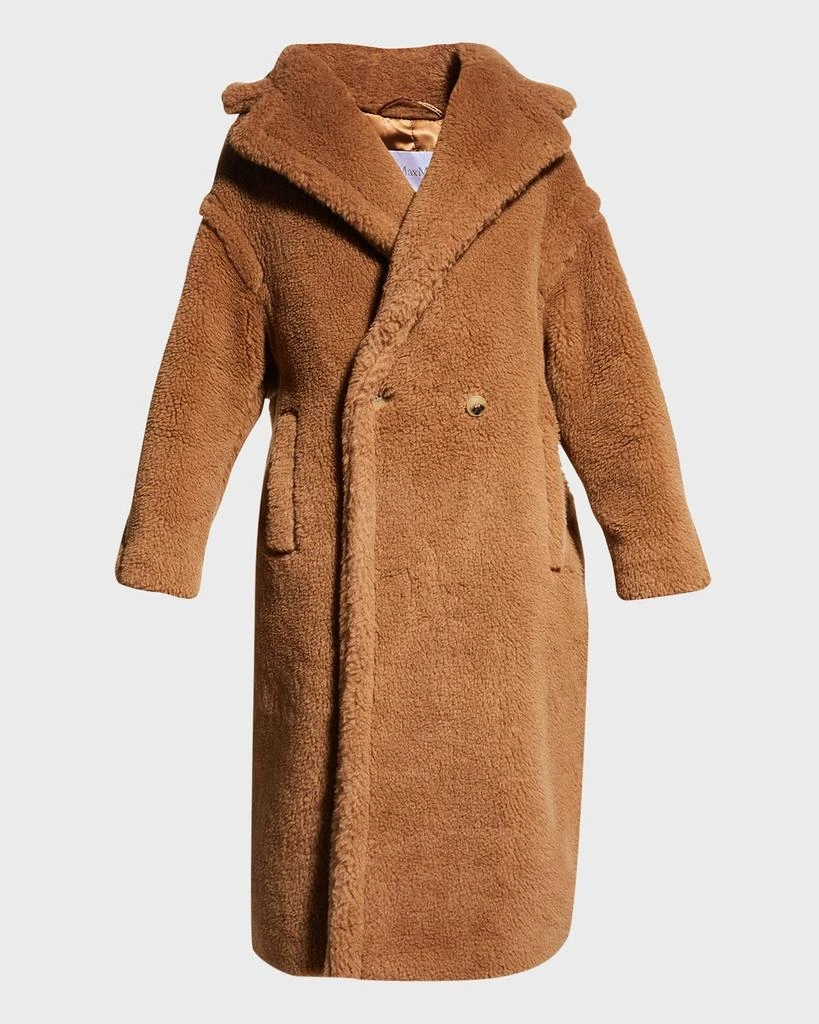 商品Max Mara|Double-Breasted Camel Hair Blend Teddy Coat,价格¥34903,第1张图片