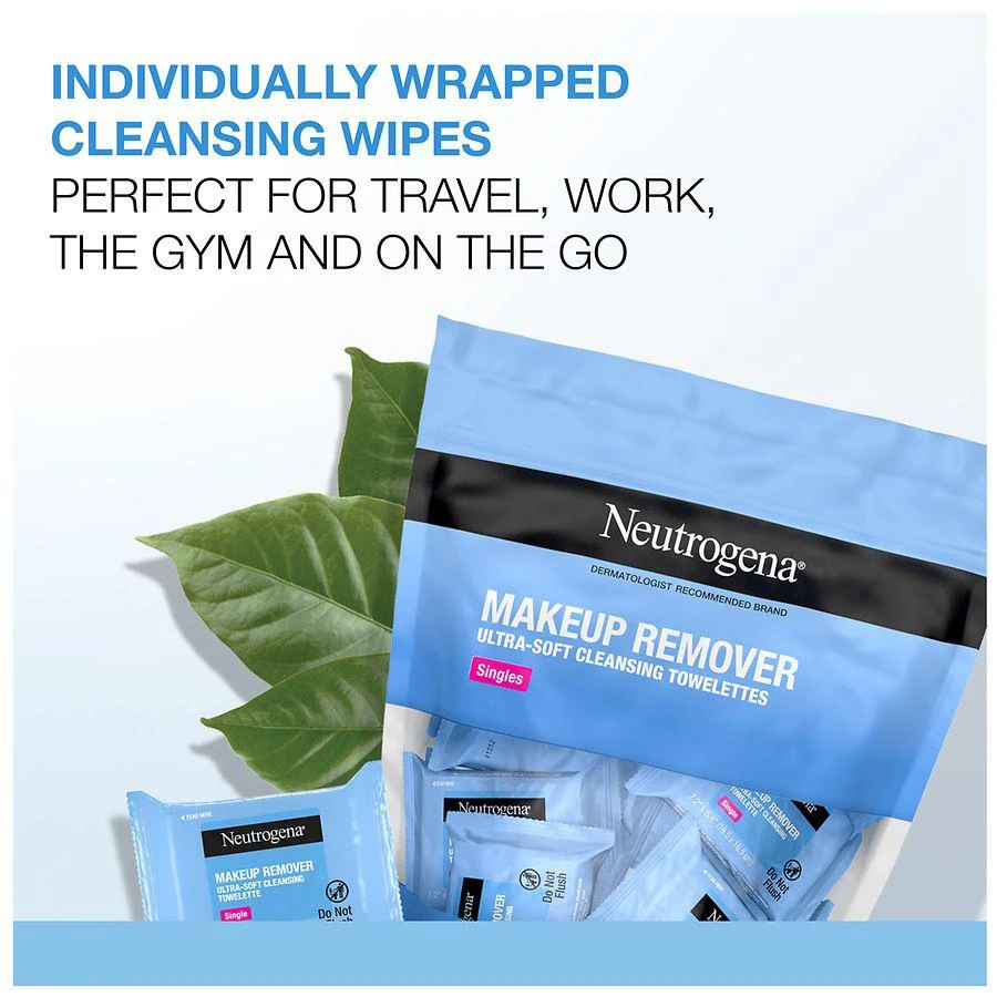 商品Neutrogena|Cleansing Makeup Remover Wipes, Individually Wrapped Unspecified,价格¥79,第5张图片详细描述