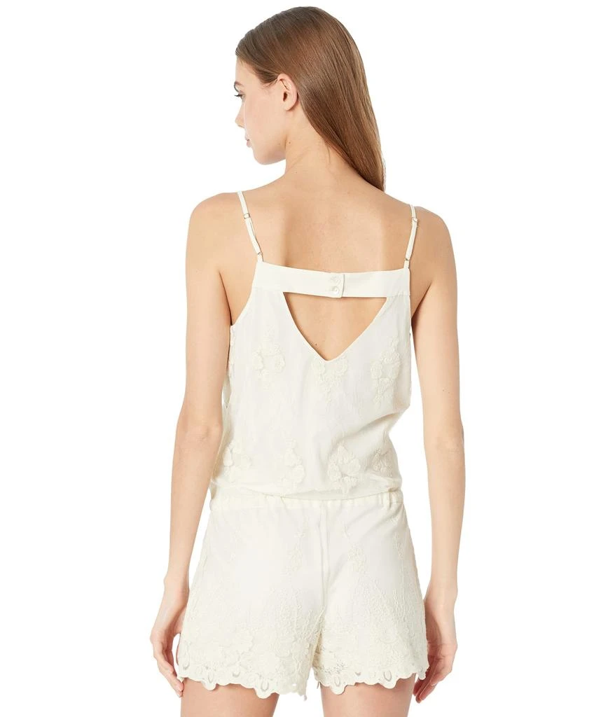 商品Chaser|Lace Surplice Drawstring Waist Vent Back Romper,价格¥310,第2张图片详细描述