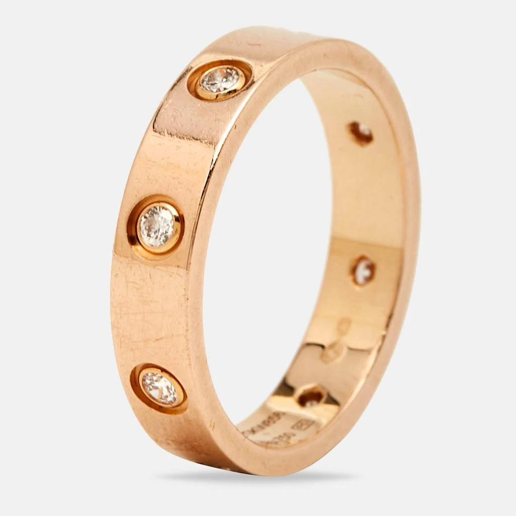 商品[二手商品] Cartier|Love 8 Diamond 18K Rose Gold Wedding Band Ring 52,价格¥37502,第1张图片