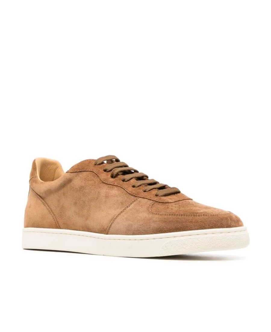 商品【商品预售7天】 Brunello Cucinelli|Brunello Cucinelli 男士运动鞋 MZUSILN272C8050 棕色,价格¥4507,第3张图片详细描述
