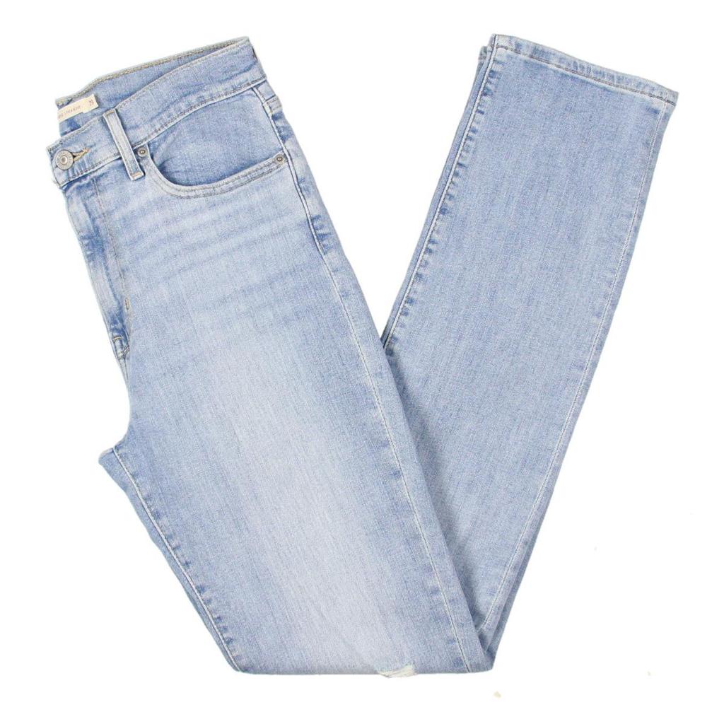 Levi's Womens 724 Destroyed High Rise Straight Leg Jeans商品第1张图片规格展示