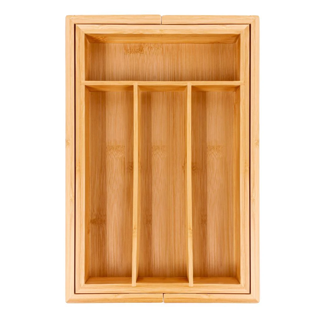 商品BergHOFF|CooknCo Bamboo 6-Slot Expanding Flatware Organizer,价格¥317,第2张图片详细描述