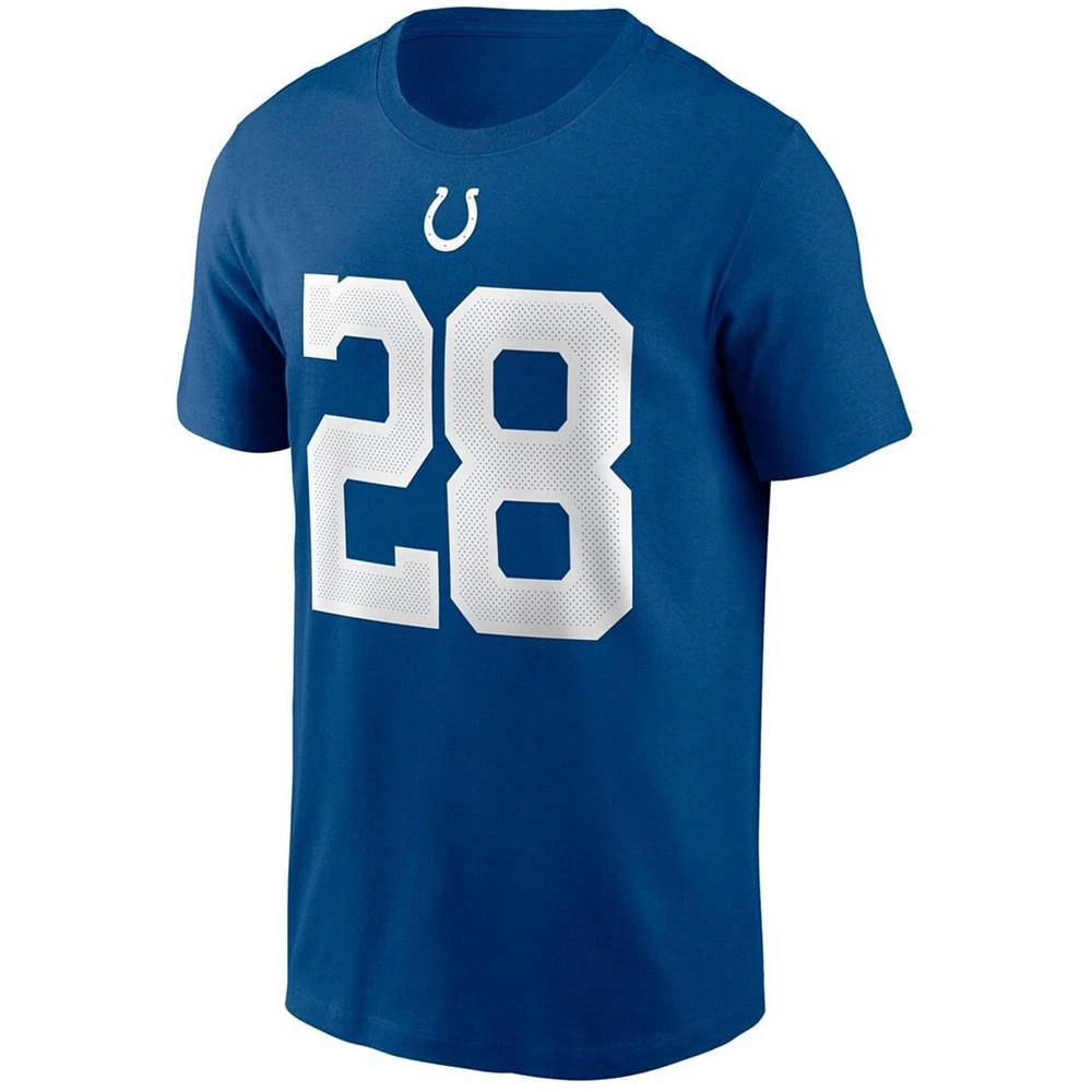 商品NIKE|Men's Jonathan Taylor Royal Indianapolis Colts Player Name and Number T-shirt,价格¥247,第2张图片详细描述