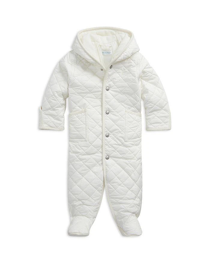 商品Ralph Lauren|Polo Unisex Quilted Hooded One Piece - Baby,价格¥1021,第1张图片