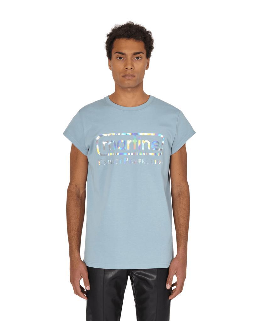 商品Martine Rose|Cap Sleeve Perfection T-Shirt Blue,价格¥623,第1张图片