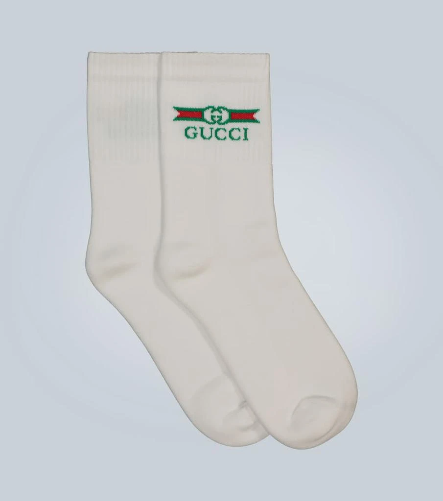 商品Gucci|Calf-length cotton socks,价格¥1477,第1张图片