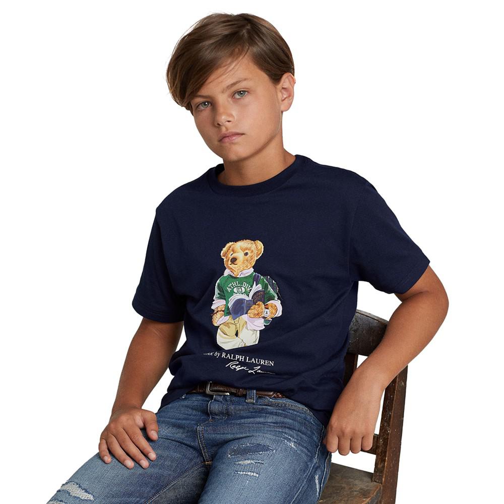 Big Boys Polo Bear Cotton Jersey T-shirt商品第1张图片规格展示