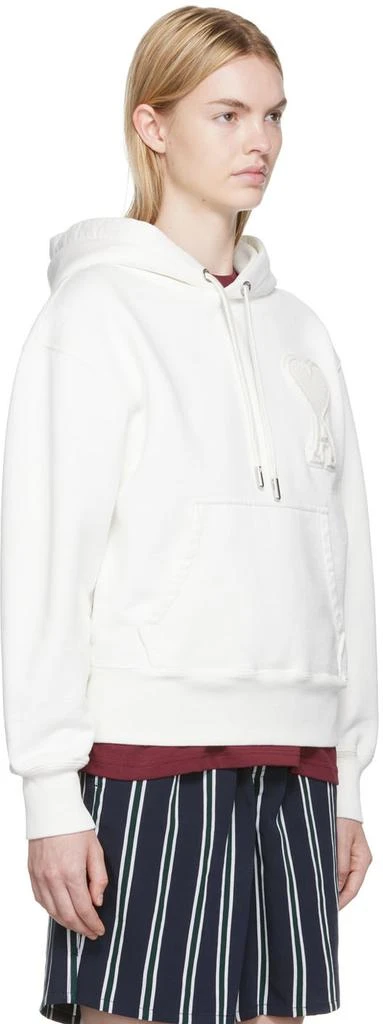 商品AMI|SSENSE Exclusive White Ami de Cœur Hoodie,价格¥1307,第2张图片详细描述