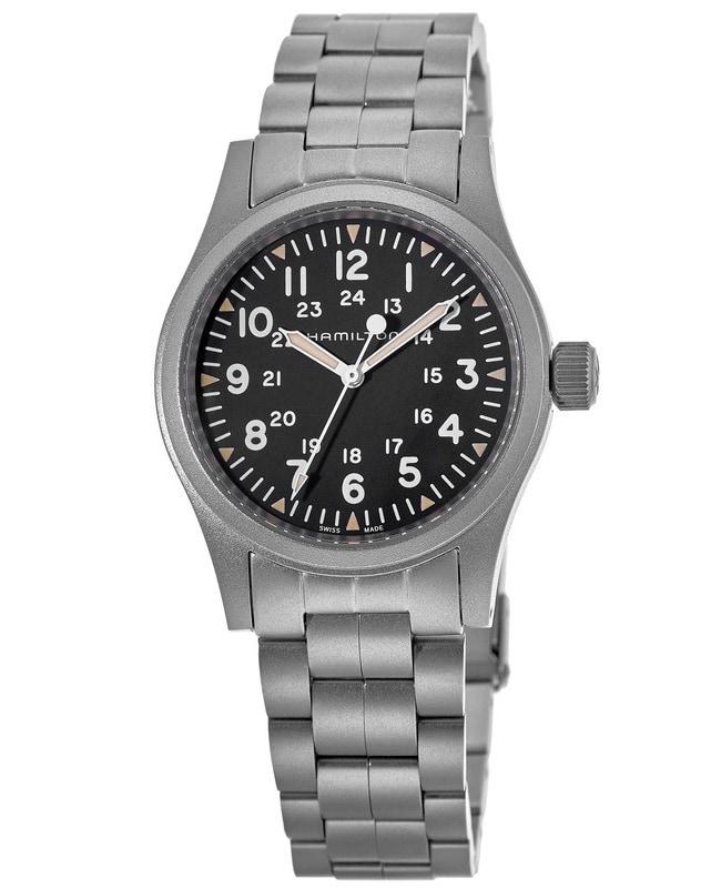 Hamilton Khaki Field Mechanical Black Dial Steel Men's Watch H69439131商品第1张图片规格展示