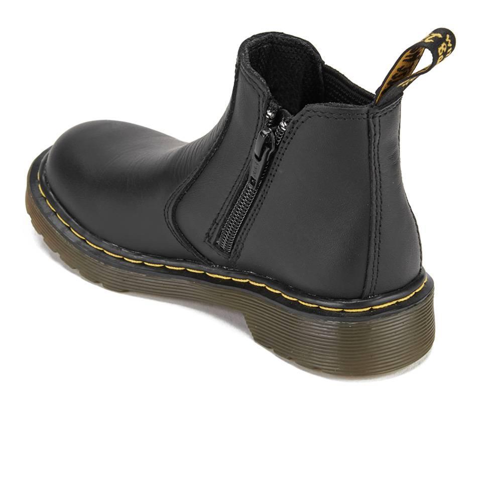 商品Dr. Martens|Dr. Martens Kids' 2976 J Softy T Leather Chelsea Boots - Black,价格¥596,第6张图片详细描述