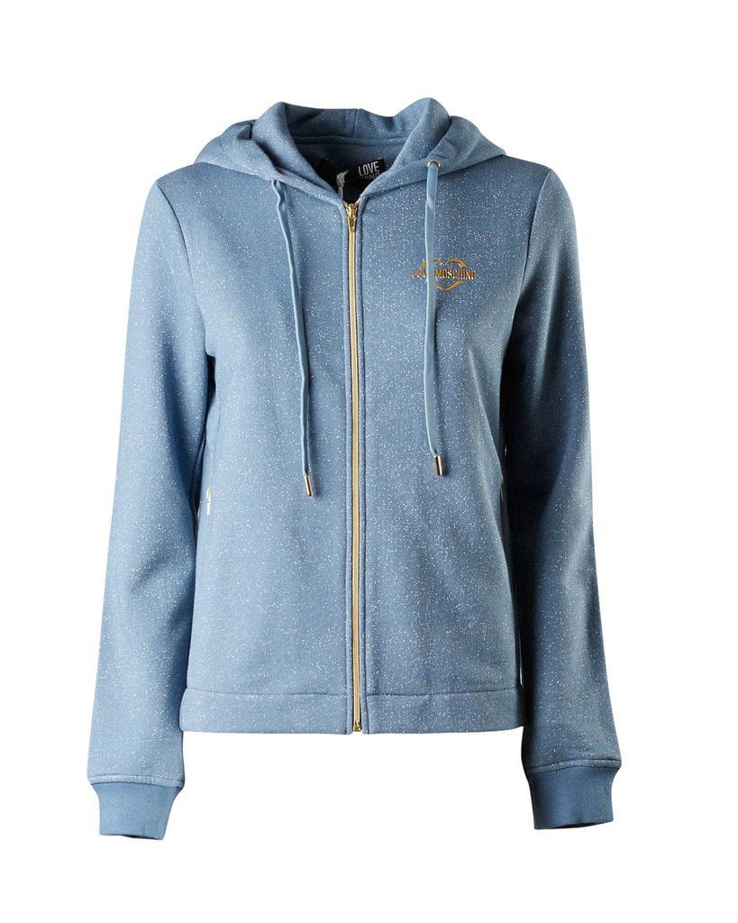 商品Love Moschino|Love Moschino Allover Glitter Zipped Hoodie,价格¥1285,第1张图片