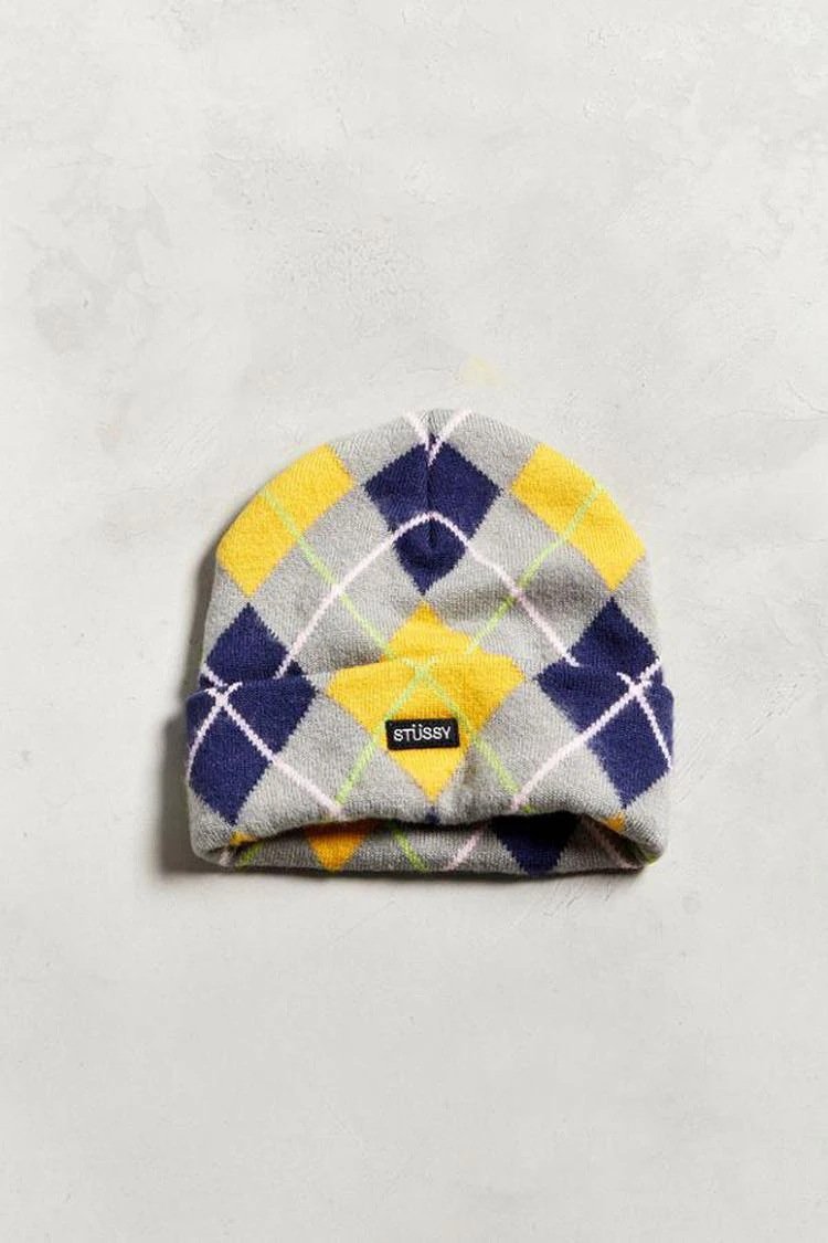 商品STUSSY|Stussy Argyle Beanie,价格¥151,第1张图片