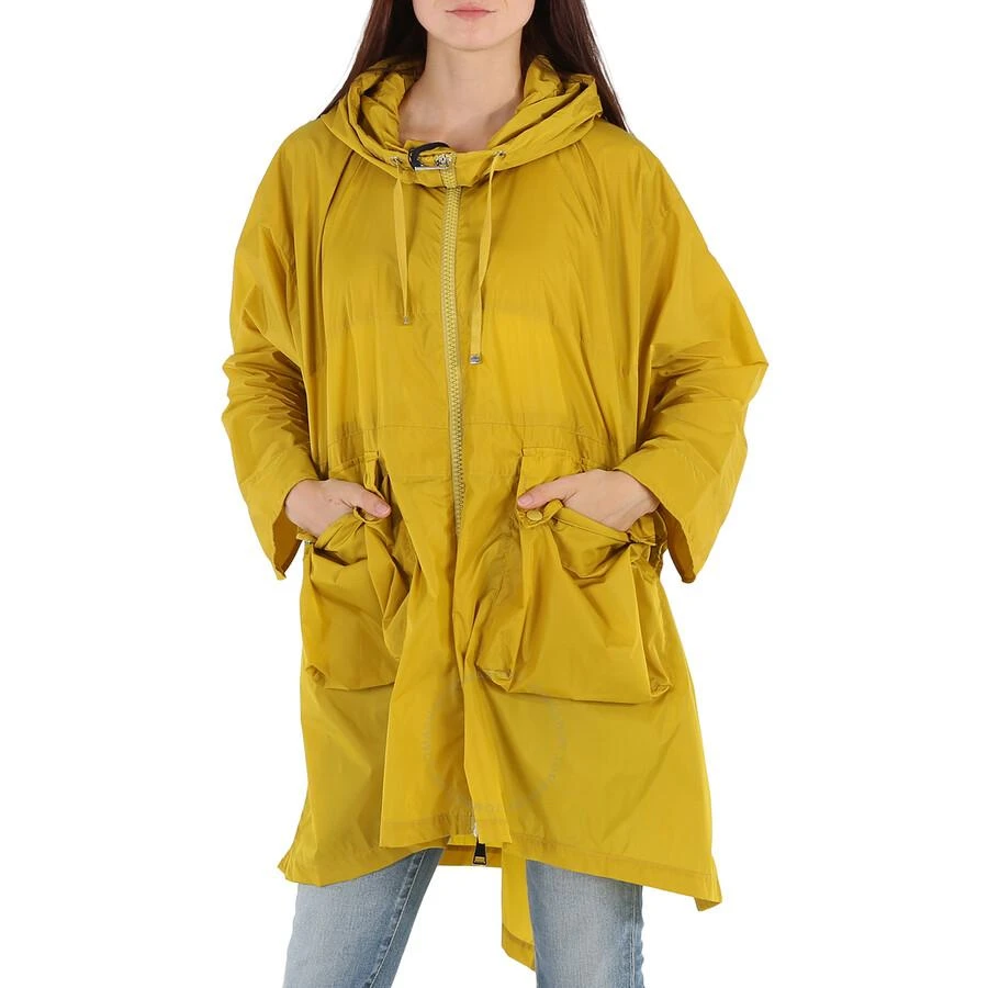 商品Moncler|Ladies Dark Yellow High-low Rain Coat,价格¥3719,第1张图片