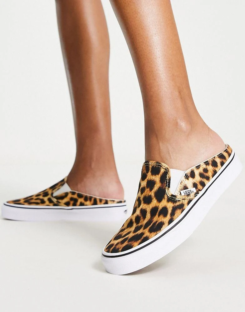 商品Vans|Vans Classic Slip-On leopard print mule in multi,价格¥408,第3张图片详细描述