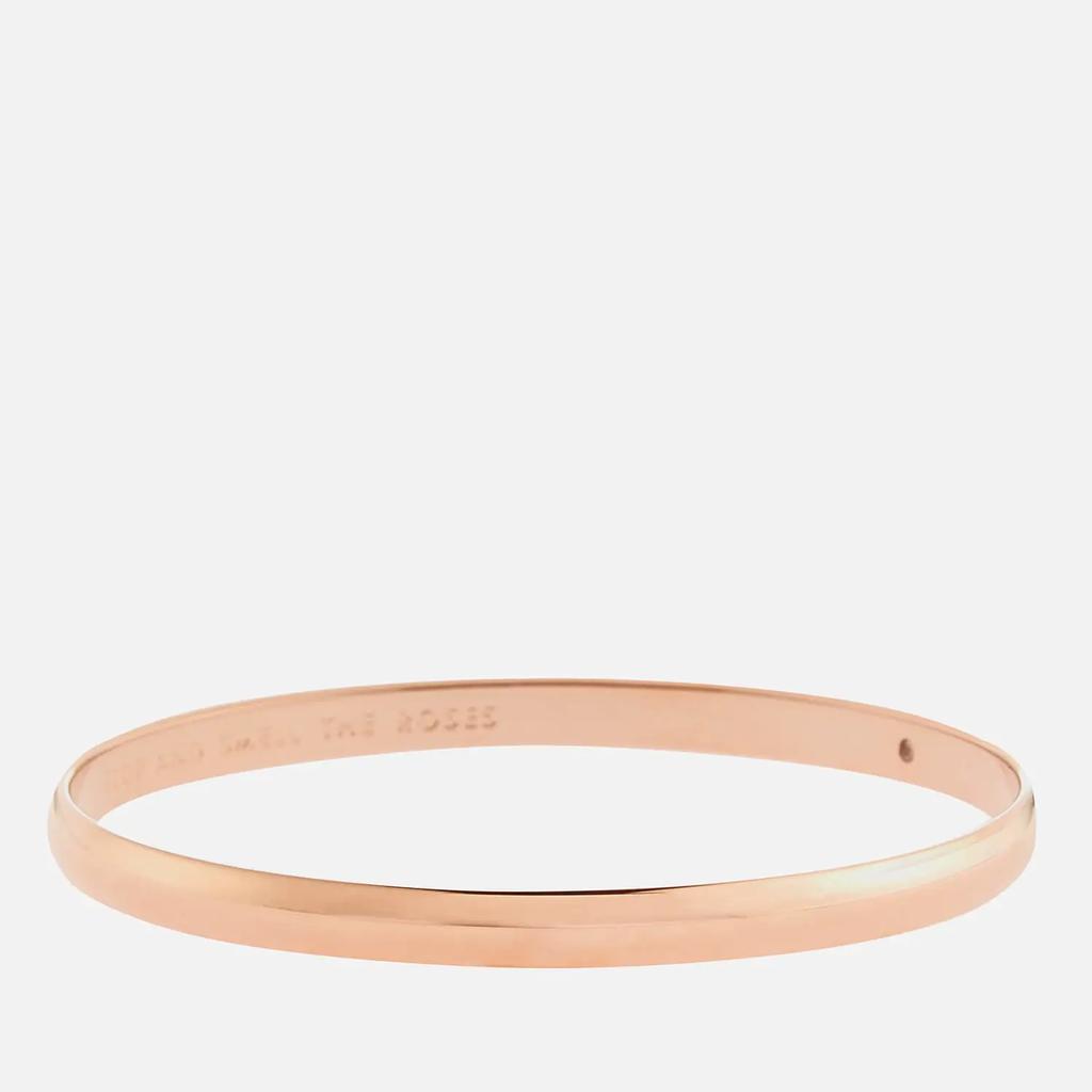 商品Kate Spade|Kate Spade New York Women's Idiom Bangle - Rose Gold,价格¥351,第4张图片详细描述